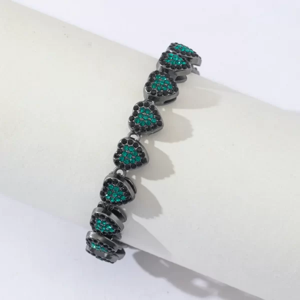 Bracelet wholesale diamond heart Hip hop style a Bracelet wholesale diamond heart Hip hop style / 0000231