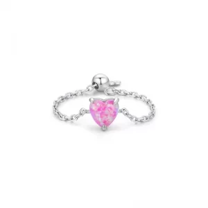 Chain pink love ring wholesale