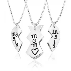 Fashion lettering shaped pendant necklace jewelry wholesale