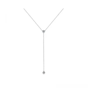 Long pendant diamond necklace simple fashion jewelry