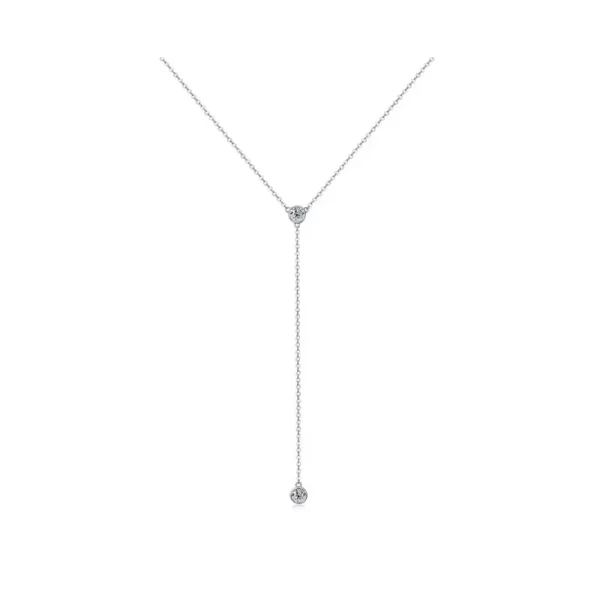 Long pendant diamond necklace simple fashion jewelry Long pendant diamond necklace simple fashion jewelry