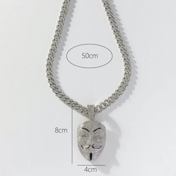 Necklace pendant jewelry wholesale heavy hip hop style b Necklace pendant jewelry wholesale heavy hip hop style / 0000237-C