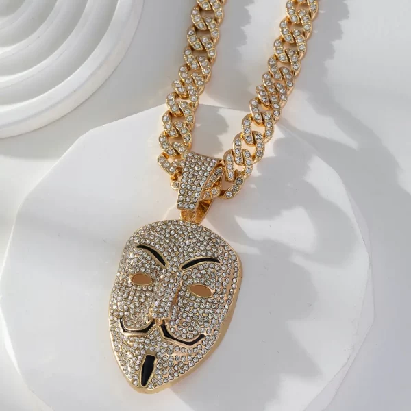 Necklace pendant wholesale hip hop mask a Necklace pendant wholesale hip hop mask / 0000237-A