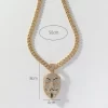 Necklace pendant wholesale hip hop mask / 0000237-A