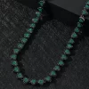 Necklace wholesale diamond heart Hip hop style / 0000232