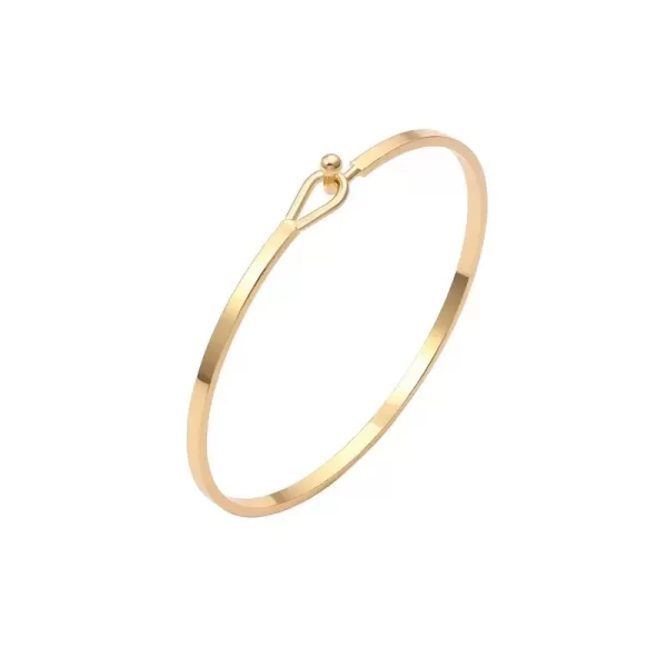 Simple bracelet with gold bangle