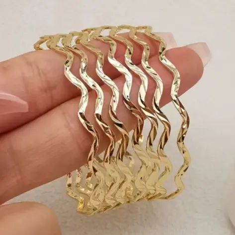 Simple jewelry wholesale corrugated bracelets Simple jewelry wholesale corrugated bracelets