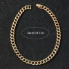 Wholesale jewelry full of diamond Cuban chain gold necklaces / 0000239-A