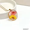 Necklaces wholesale handmade dried flower pendants for women / 0000047
