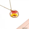Necklaces wholesale handmade dried flower pendants for women / 0000047