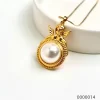 Pearl necklace wholesale vintage gold plated suit / 0000014