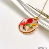 Wholesale dried flower pendant necklaces / 0000045