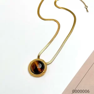 Wholesale-gold-plated-jewelry-tiger-eye-stone-necklace-suit