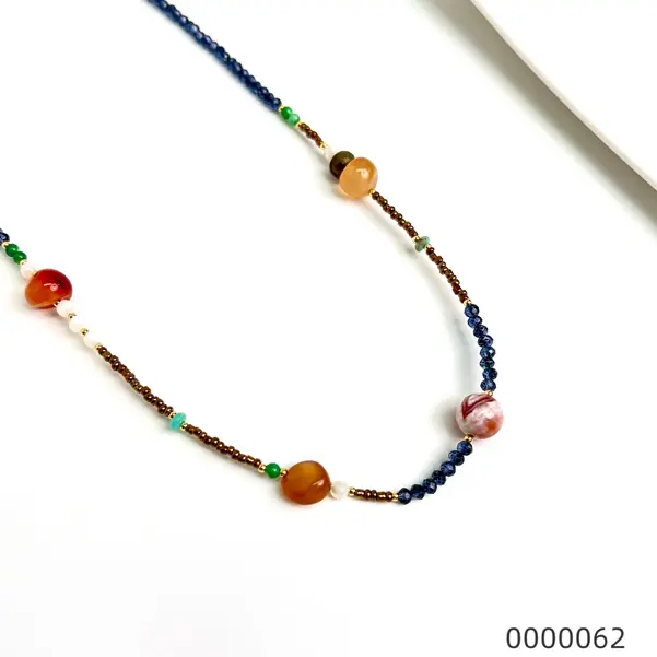 Wholesale natural stone beaded vintage necklace jewelry Wholesale natural stone beaded vintage necklace jewelry