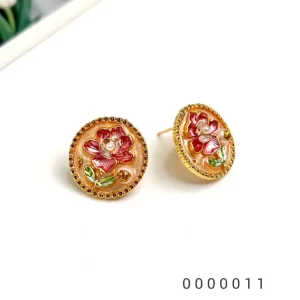 Wholesale-vintage-accessories-oil-painting-style-women's-studs
