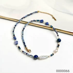 Wholesale-vintage-natural-stone-stacked-necklace