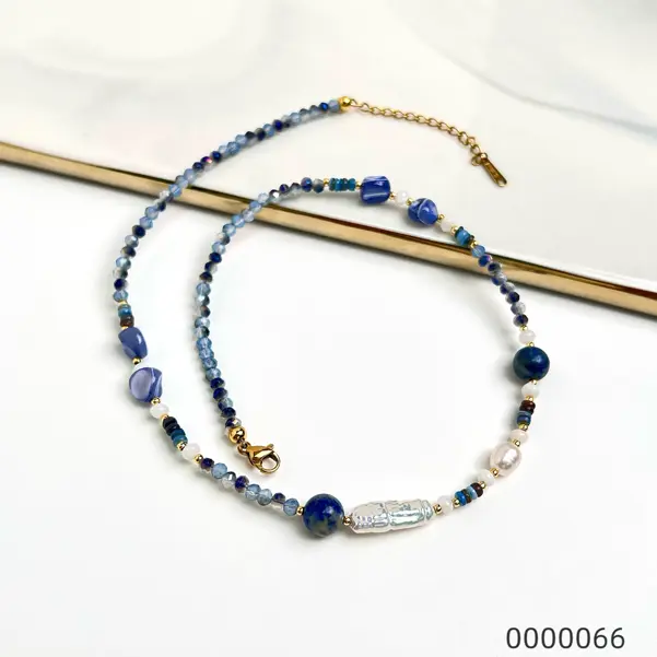 Wholesale-vintage-natural-stone-stacked-necklace Wholesale-vintage-natural-stone-stacked-necklace