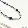 Wholesale vintage natural stone stacked necklace / 0000066