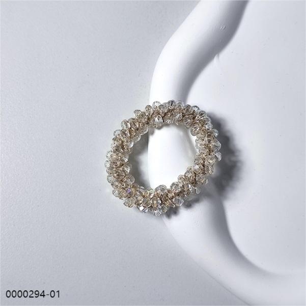 transparent wholesale stylish crystal scrunchie a Transparent wholesale stylish crystal scrunchie / 0000294-01