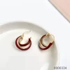Autumn and winter accessories wholesale double hoop earrings / 0000334