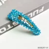 Big simple stylish blue crystal wholesale hairpin / 0000297-01