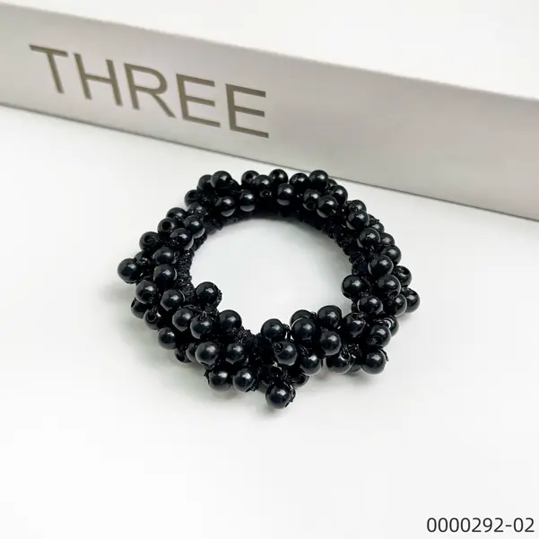 black-wholesale-stylish-pearl-scrunchie black-wholesale-stylish-pearl-scrunchie