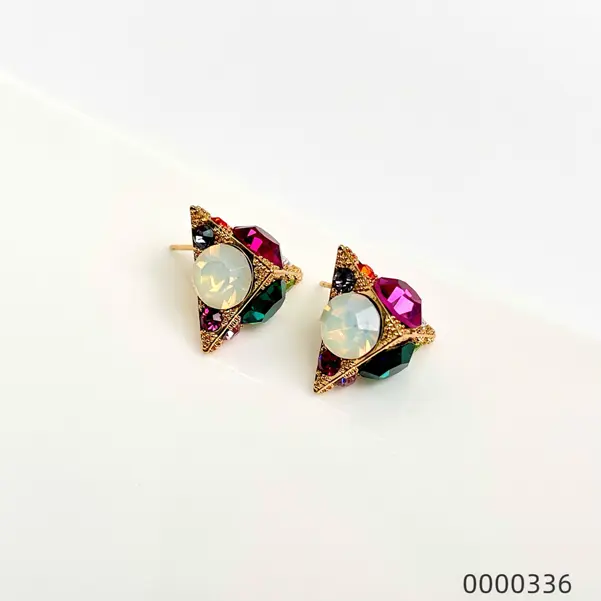 earrings-wholesale-fashion-geometric-stud-earrings--B Earrings wholesale fashion geometric stud earrings / 0000336