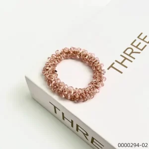 pink-wholesale-stylish-crystal-scrunchie