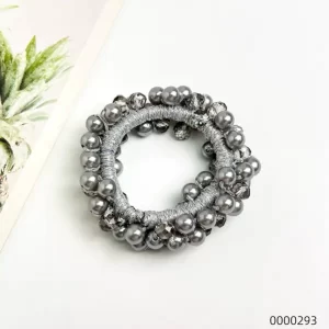 silver-wholesale-stylish-pearl-scrunchie