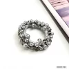 Silver wholesale stylish pearl scrunchie / 0000293