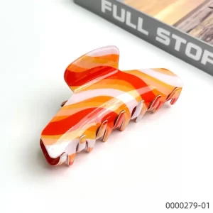 stylish-colorful-orange-smooth-surface-design-wholesale-claw-clip