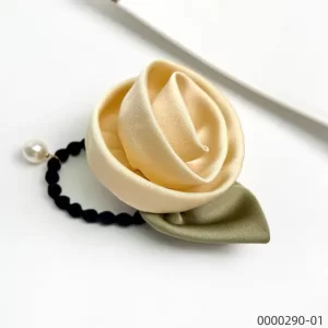 stylish-smallfresh-Korean-style-rose-beige-hair-tie