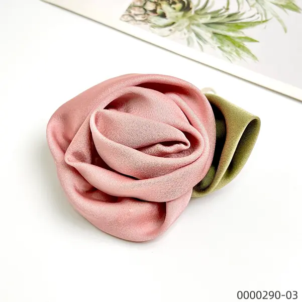 stylish-smallfresh-Korean-style-rose-pink-hair-tie--B Stylish smallfresh Korean style rose pink hair tie / 0000290-03