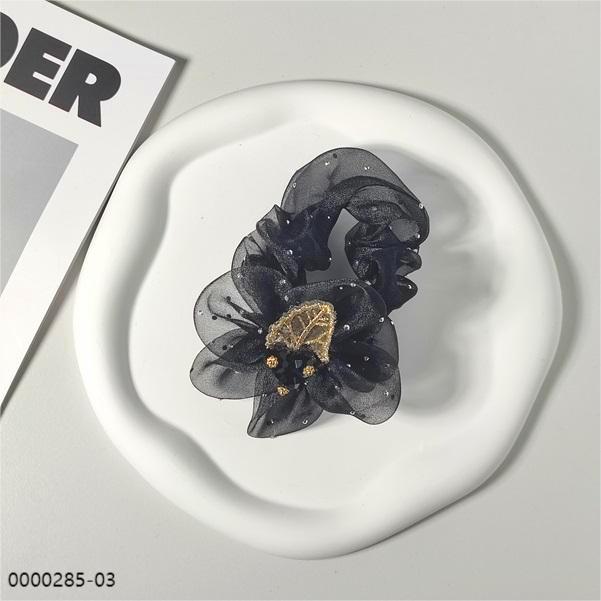 wholesale black babysbreath four seasonal flowers rhinestonn crystal scrunchie wholesale black babysbreath four seasonal flowers rhinestonn crystal scrunchie