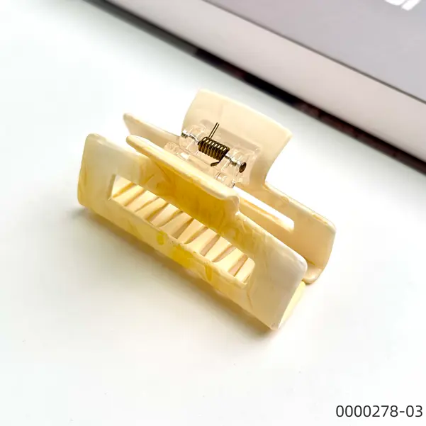 wholesale-square-yellow-curly-hair-with-anti-slip-fashion-finish,large-size-claw-clip--C Wholesale square yellow curly hair with anti slip fashion finish,large size claw clip / 0000278-03