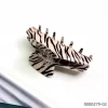 Wholesale stylish black and wihte striped smooth surface design claw clip / 0000279-02