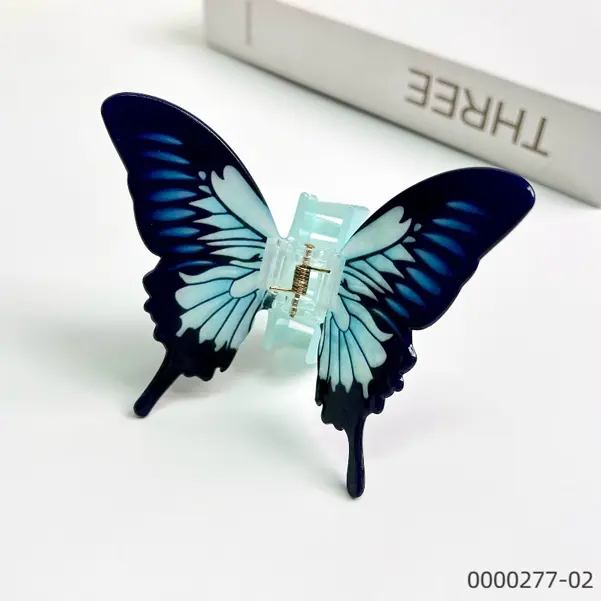 wholesale-three-dimensional-butterfly-claw-clip-supplier--D Wholesale three dimensional butterfly claw clip supplier / 0000277-02