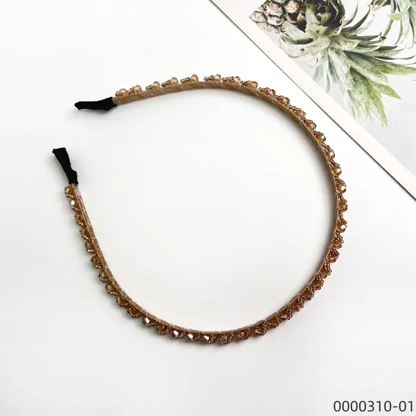 wholesale-vintage-headwear-crystal-hairband--B Wholesale vintage headwear crystal hairband / 0000310-01