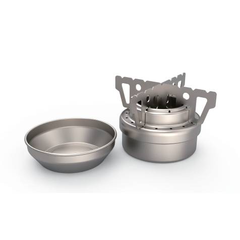 621 Titanium Alcohol Stove + Titanium Cross Bracket-WST012+Ta6213+3120