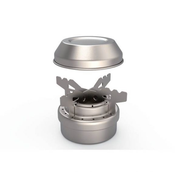 622 Titanium Alcohol Stove + Titanium Cross Bracket-WST012+Ta6215-1