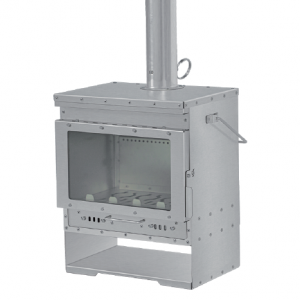 Stainless Steel / Titanium Fireplace-WST025